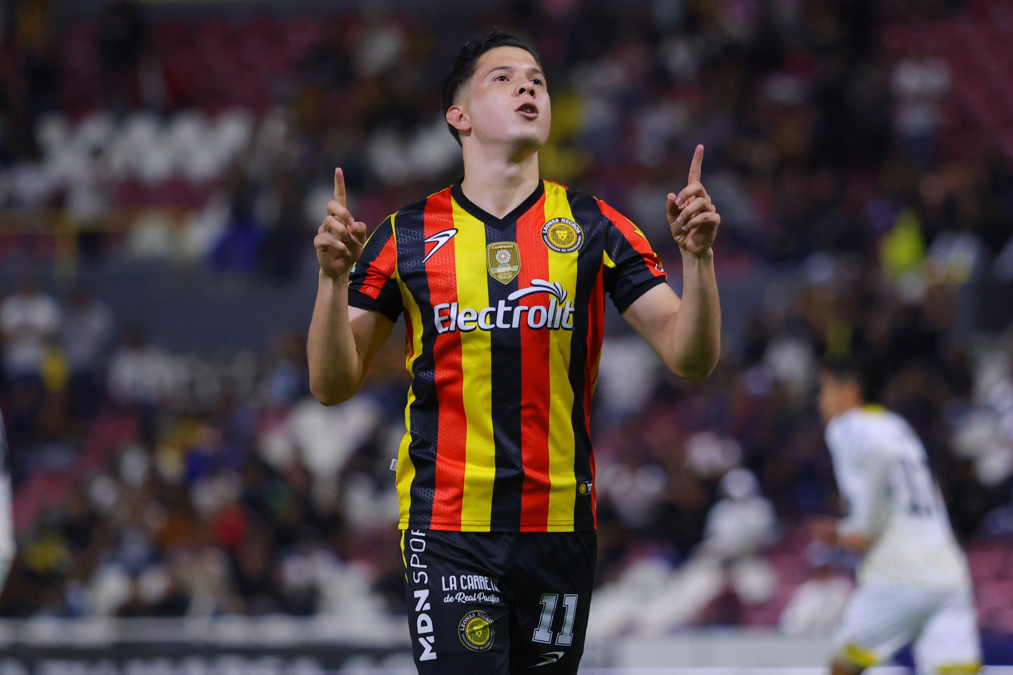 Joel Pérez festeja contra Dorados 