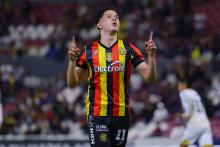 Joel Pérez festeja contra Dorados 